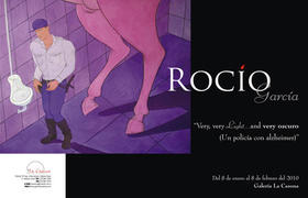 Cartel de la muestra de Rocío García. Cartel de la muestra de Rocío García