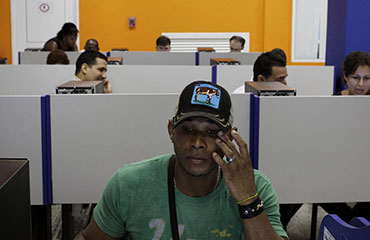 Sala de Internet en Cuba