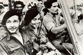 Raúl Castro, Vilma Espín y el chofer Raúl Guerra Bermejo