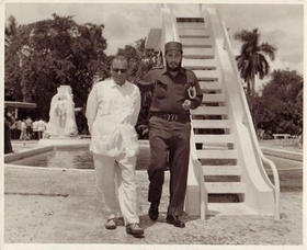 Miguel Ángel Quevedo y Fidel Castro en 1959, revista Bohemia