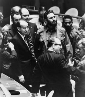 Fidel Castro en la Asamblea General de la ONU, el 22 de septiembre de 1960