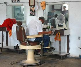 Barbería en Cuba
