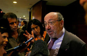 Louis Michel, el 19 de marzo de 2009 en La Habana. (AP)
