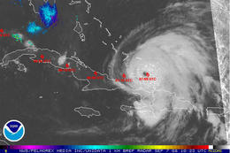 Imagen del Centro Nacional de Huracanes de Miami Imagen del Centro Nacional de Huracanes de Miami
