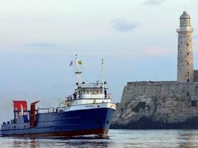 El buque Ana Cecilia que la compañía International Port Corp. utiliza para sus envíos a la Isla