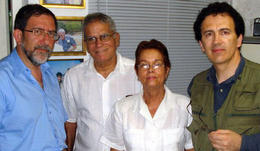 Philip Dimitrov, Oscar Espinosa Chepe, Miriam Leiva y Antonio Stango. Philip Dimitrov, Oscar Espinosa Chepe, Miriam Leiva y Antonio Stango.