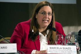 La directora de la Oficina Regional para América Latina y el Caribe del Fondo de Población de la ONU, Marcela Suazo
