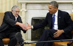 José Mujica y Barack Obama durante su reunión en Washington