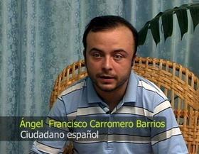 Ángel Carromero, imagen tomada del vídeo en el que da su versión de los hechos
