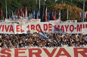 Desfile este 1 de mayo de 2012 en La Habana