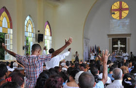 Culto evangélico en Cuba