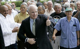 John McCain en Miami. John McCain en Miami.
