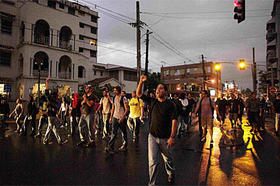 Estudiantes se manifiestan en San Juan, Puerto Rico