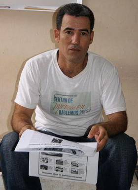 El reportero de Hablemos Press Calixto Martínez Arias. Foto SoluciónCuba