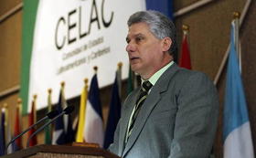 El vicepresidente primero de Cuba, Miguel Díaz-Canel