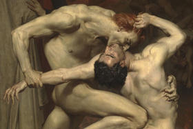 Dante y Virgilio en el Infierno (detalle), de William-Adolphe Bouguereau