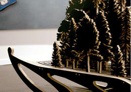 Detalle de la obra 'Paisaje suicida', de Alexandre Arrechea. Detalle de la obra 'Paisaje suicida', de Alexandre Arrechea.