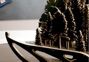 Detalle de la obra 'Paisaje suicida', de Alexandre Arrechea. Detalle de la obra 'Paisaje suicida', de Alexandre Arrechea.