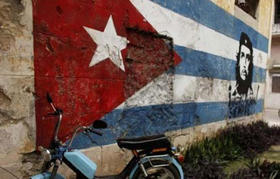 Una pared en Cuba muestra estado de deterioro