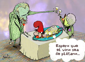 Espero que el vino sea de plátano…