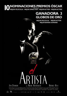 Cartel de “El artista”, filme que abrirá el Festival de Cine Francés en Cuba