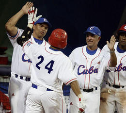Integrantes de la selección nacional durante las Olimpiadas de Pekín. (AP)