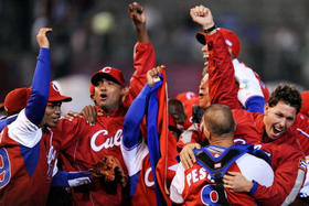 Selección cubana de béisbol en foto de archivo