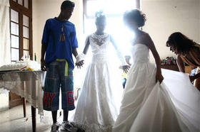 Preparación de una boda en La Habana