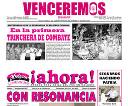 Retórica y autocomplacencia: Segmentos de las portadas de los semanarios 'Venceremos', de Guantánamo, y 'Ahora', de Holguín Retórica y autocomplacencia: Segmentos de las portadas de los semanarios 'Venceremos', de Guantánamo, y 'Ahora', de Holguín