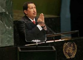 El mandatario venezolano Hugo Chávez comparece en la Asamblea de la ONU