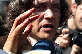 Alejandro Navarro, senador del Partido Socialista chileno que defiende el castrismo.