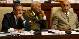 Raúl Castro, Juan Almeida y Machado Ventura Raúl Castro, Juan Almeida y Machado Ventura