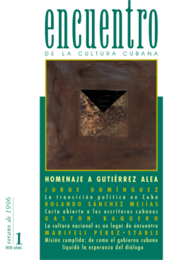 Portada del primer número de 'Encuentro', verano de 1996 Portada del primer número de 'Encuentro', verano de 1996