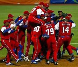 Equipo cubano festeja victoria