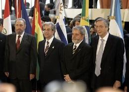 Durante la Cumbre de Mercosur, Córdoba Durante la Cumbre de Mercosur, Córdoba