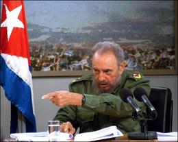 Castro, en una aparición en la televisión cubana Castro, en una aparición en la televisión cubana