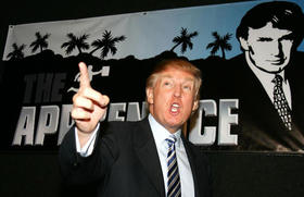 Donald Trump durante un evento del programa The Apprentice en Hollywood, en esta foto de archivo