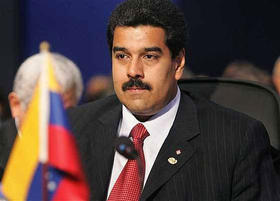 Nicolás Maduro, actual vicepresidente y canciller de Venezuela
