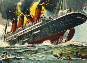 El hundimiento del Lusitania