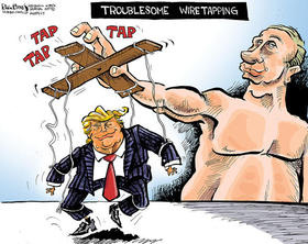 Trump, Putin, caricatura