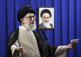 El ayatolá Alí Jamenei, el viernes 19 de junio. (AP)