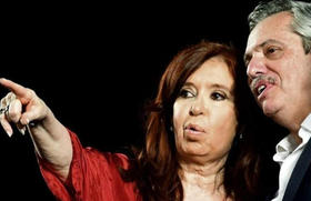 Cristina Fernández y Alberto Fernández