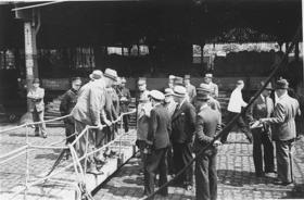 Bélgica concedió la entrada a algunos de los pasajeros. Amberes, Bélgica, junio 1939