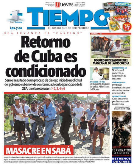 'Tiempo', Honduras.