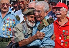 Ancianos milicianos cubanos, en esta foto de archivo