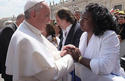El papa Francisco y Berta Soler en el Vaticano
