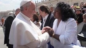 El papa Francisco y Berta Soler en el Vaticano