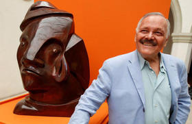 El pintor, grabador y escultor mexicano José Luis Cuevas
