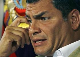 El presidente ecuatoriano Rafael Correa