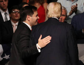 Marco Rubio y Donald Trump